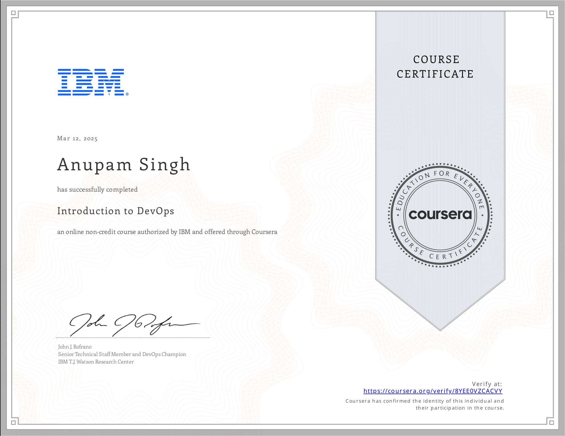 DevOps Certificate